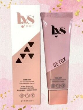 lys Think Deep Pore Minimizing Detox Mask with Charcoal & Pomegranate 50ml *BNIB